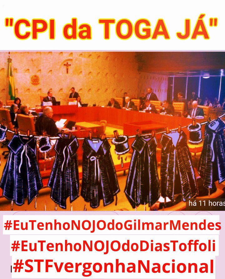 LuisAloha51's tweet photo. @VemPraRua_br #CPIdaTogaJá #CPIdaLavaToga #SomosTodosKajuru @SenadorKajuru #EuTenhoNOJOdoGilmarMendes @gilmarmendes #EuTenhoNOJOdoDiasToffoli @STF_oficial #STFaCasaVaiCair #CadeiaParaTodosMinistroCorrupto #EuApoioaLavaJato #EuApoioaPF @policiafederal @PolicialFederaI #AcordaBrasil #ForaGilmar https://t.co/791S2Wc6Wy