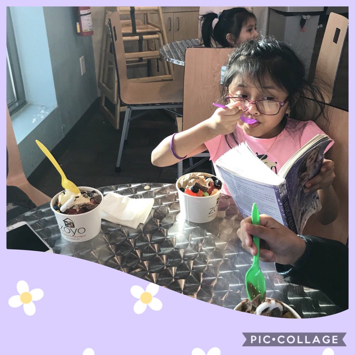 MsJohnsonsStars's tweet photo. Reading challenge day 13: complete! 💪 Emily was caught reading while eating some yummy ice cream! 🍦 We ❤️📚!
#getcherokeereading #CCSDkidsread #CCSDreads #GetCCSDreading #haveyoureadtoday @ClarkCreekSTEM @MsRamseysStars https://t.co/dfKHMMW2oE