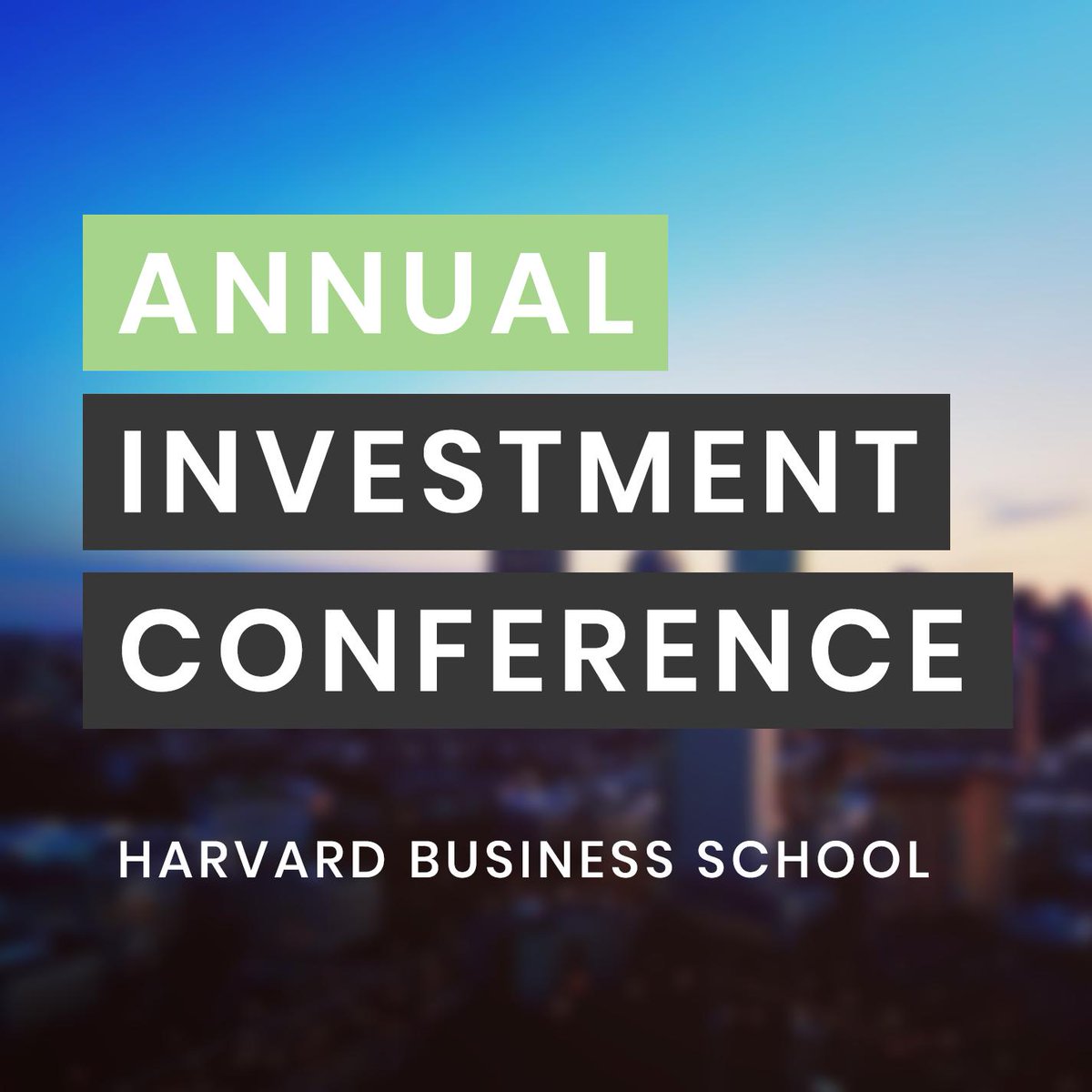 hbs investment conference