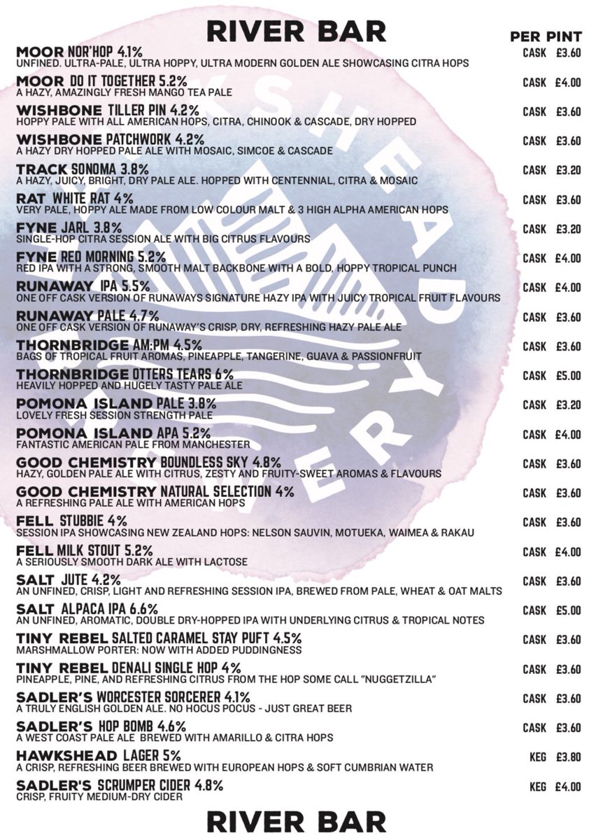 Not had chance to download the beer list.

No worries, we got beer from these beautiful people 👇

#hawksheadspring19 #beerlist