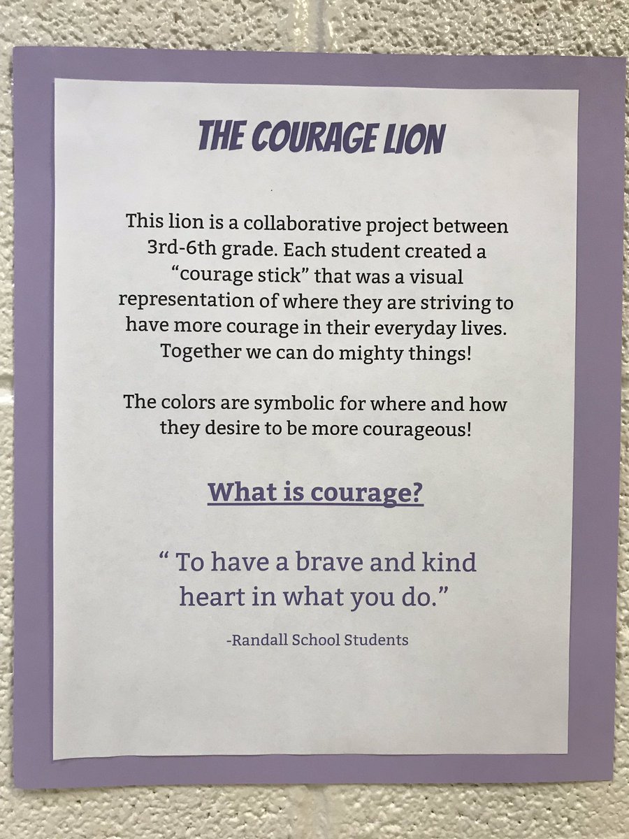 CECSD_Art's tweet photo. Artists from Randall made courage sticks by wrapping colored yarn around driftwood. Then the sticks were joined up into one big Courage Lion to express how the children are striving to show courage in their lives. @CECSD_Art @CECSD_Randall #CortlandCreates https://t.co/fd3FpPKDBD