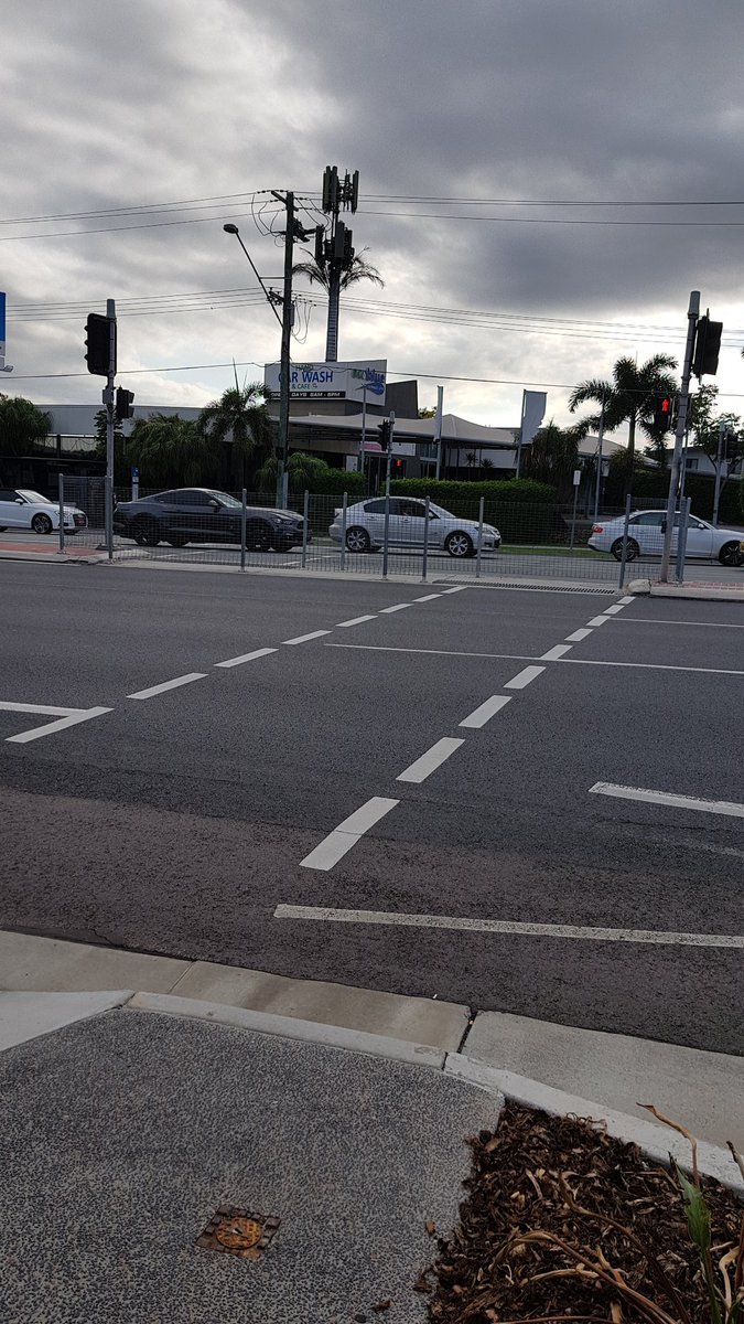 Mobilityequalit's tweet photo. @MarkBaileyMP @tmrqld... is this part of your #walkingstrategy for Qld? Removing direct ped crossings and creating highly inconvenient unsafe uncomfortable "pig pen" staggered crossings? This is Gympie Road (TMR road) and recent. Why treat peds as second class citizens? https://t.co/O7lu5vIPmn
