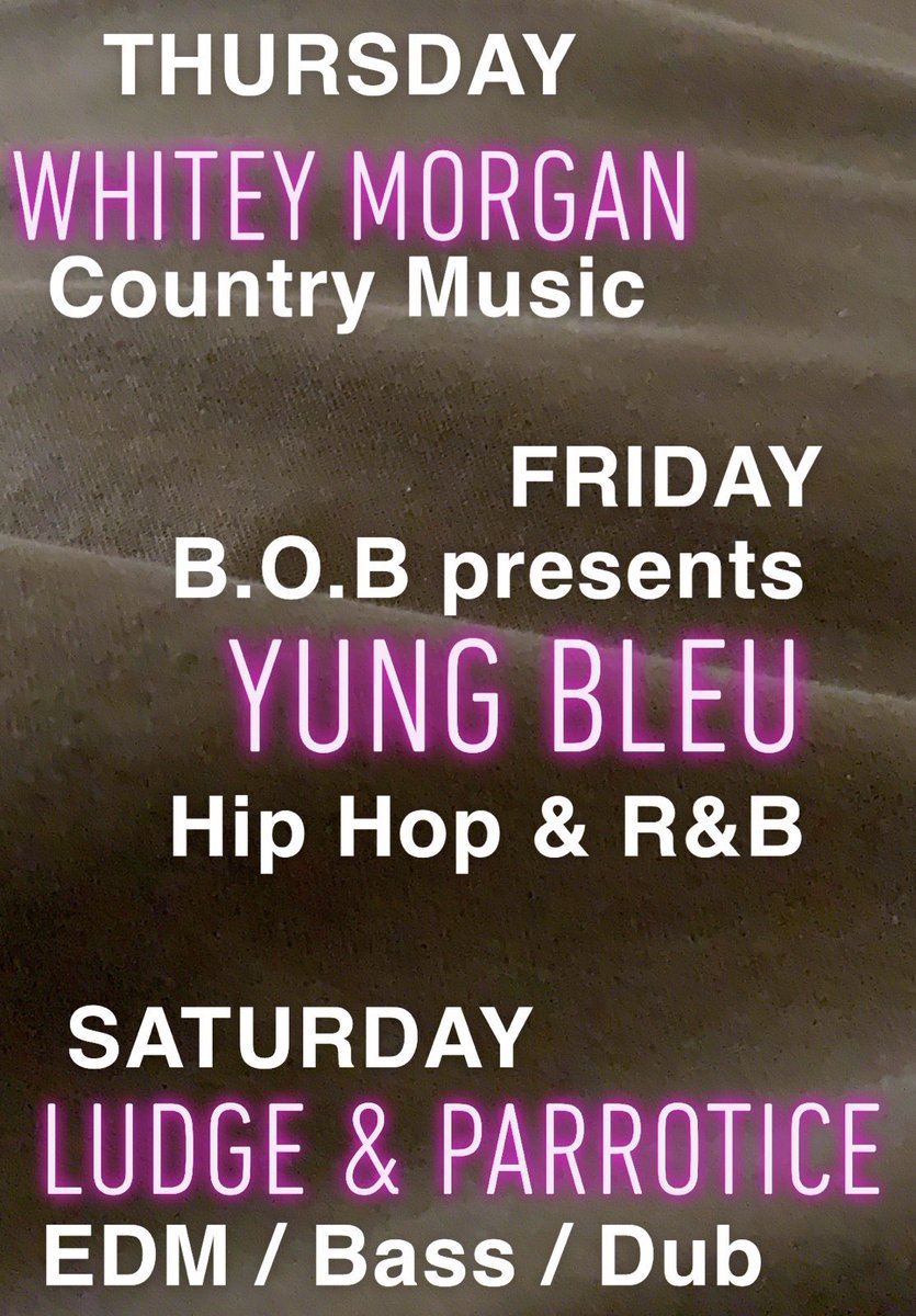 MainstageWV's tweet image. COUNTRY • HIP HOP • R&amp;amp;B • EDM • We have something for everybody this week. Get the 411 at MainstageWV.com
