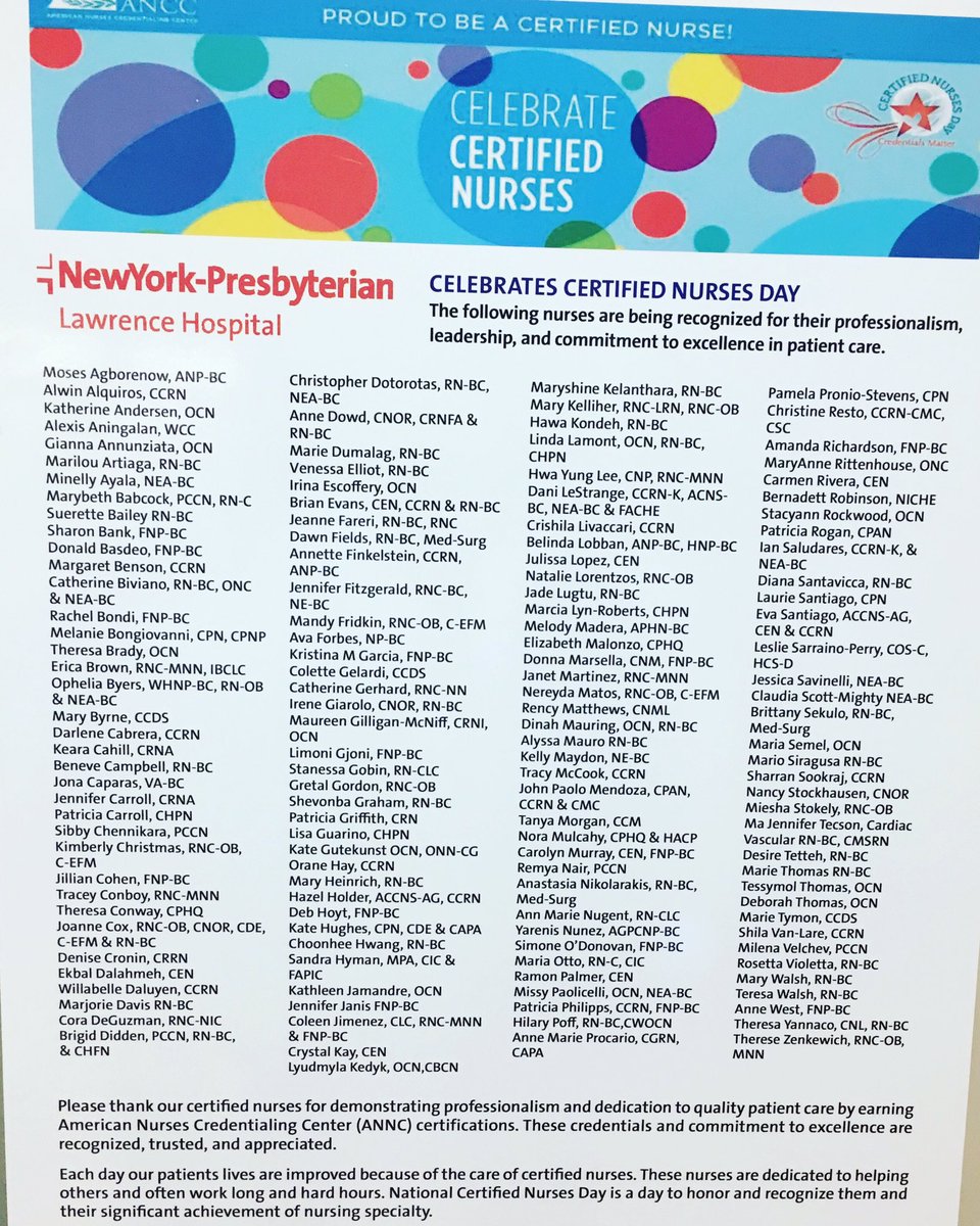 IanSaludares_RN's tweet photo. We are all so proud of our 145 certified nurses at #NYPLawrence @nyphospital #CertifiedNurse #CertifiedRN #JourneyToExcellence @AACNme @anccofficial https://t.co/2awhGpnNF7