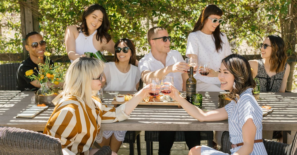 Hello, spring! It's been a tad rainy here in Sonoma lately, but we see clear skies and full glasses in our future! #firstdayofspring #springhassprung