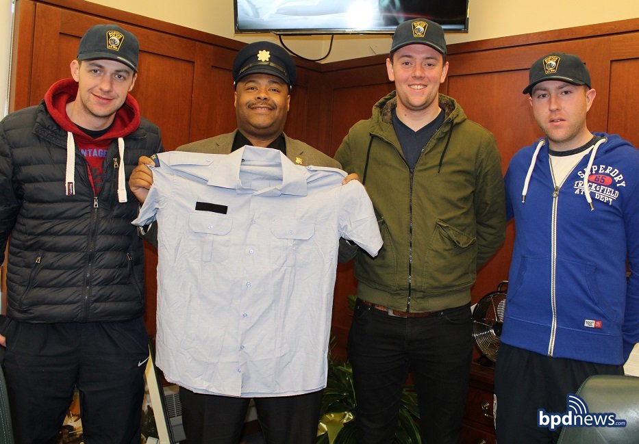 Boston Police Dept. (@bostonpolice) on Twitter photo Great to see members of <a href="/GardaTraffic/">An Garda Síochána</a> (Irish Police Force) stopping by #BPD HQ to exchange patches and thank <a href="/BPDPCGross/">Commissioner William Gross</a> for the wonderful hospitality extended to them during their time in Boston, most especially, at the #StPatricksDay Parade in South Boston. Great to see members of <a href="/GardaTraffic/">An Garda Síochána</a> (Irish Police Force) stopping by #BPD HQ to exchange patches and thank <a href="/BPDPCGross/">Commissioner William Gross</a> for the wonderful hospitality extended to them during their time in Boston, most especially, at the #StPatricksDay Parade in South Boston.