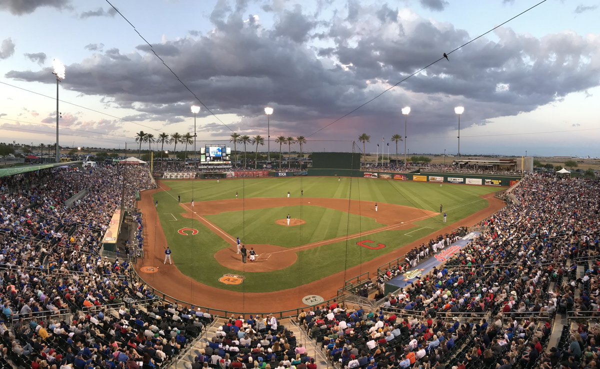GoodyearBP's tweet photo. Tickets are still available for tonight’s 6:10 @Indians game! Friday night’s game against the Cubs is down to standing room only. 
#TenGoodYears #TribeSpring https://t.co/tI44tLQT59