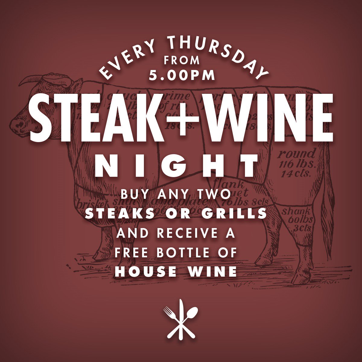 TheLordRodney's tweet photo. It's Steak and Wine Night tomorrow night from 5pm! 🥩🍷 

Buy any two steaks or grills and receive a FREE BOTTLE of house wine - yum!

To book a table simply visit https://t.co/U5mKLOmHA2 or just come pop in - we'd love to see you! https://t.co/uWwukfCNzn