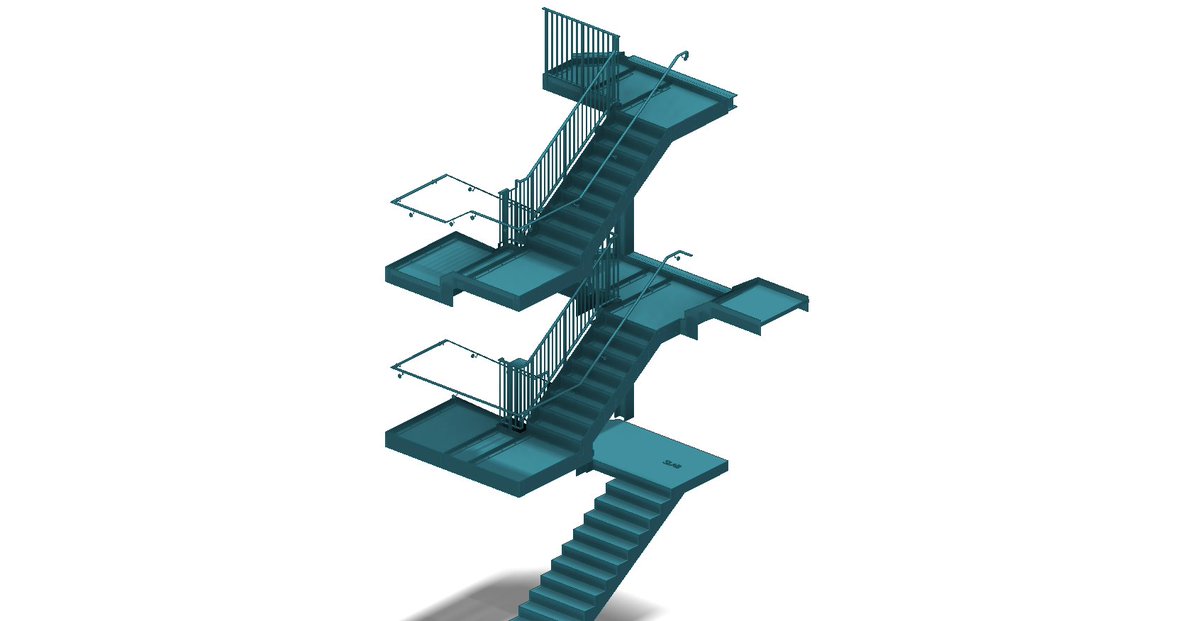 LtdTaurus's tweet image. #3dmodeling #autodeskinventor #stairs #staircase