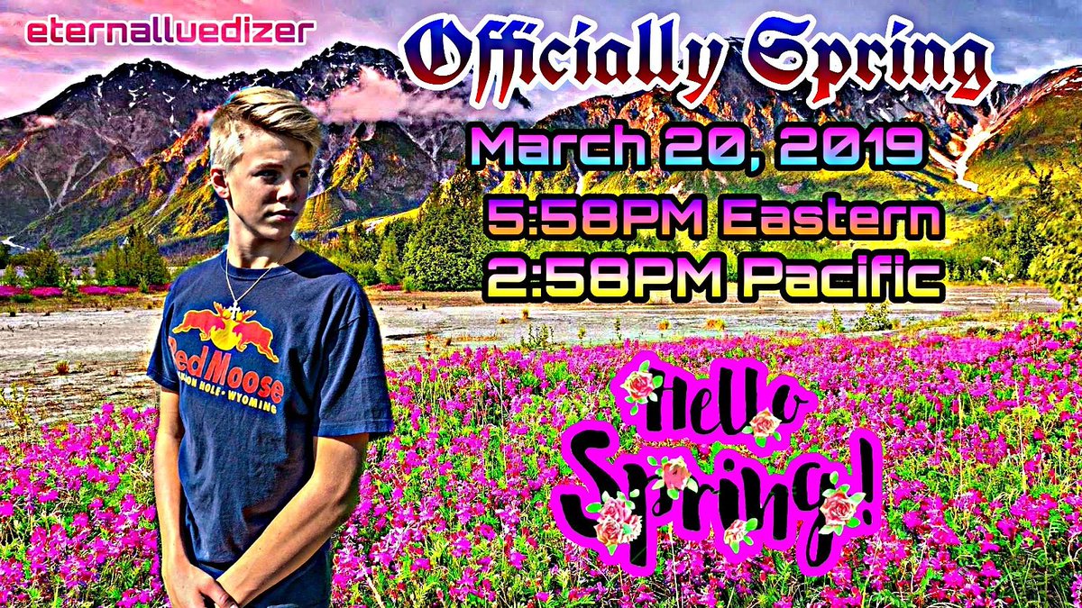 EternalLuedizer's tweet photo. Officially Spring
@carsonlueders #carsonlueders #TrueLuedizer #ProudLuedizer #LuedizerFamily #Springtime #SpringEquinox2019 https://t.co/iPmx9OaRzf