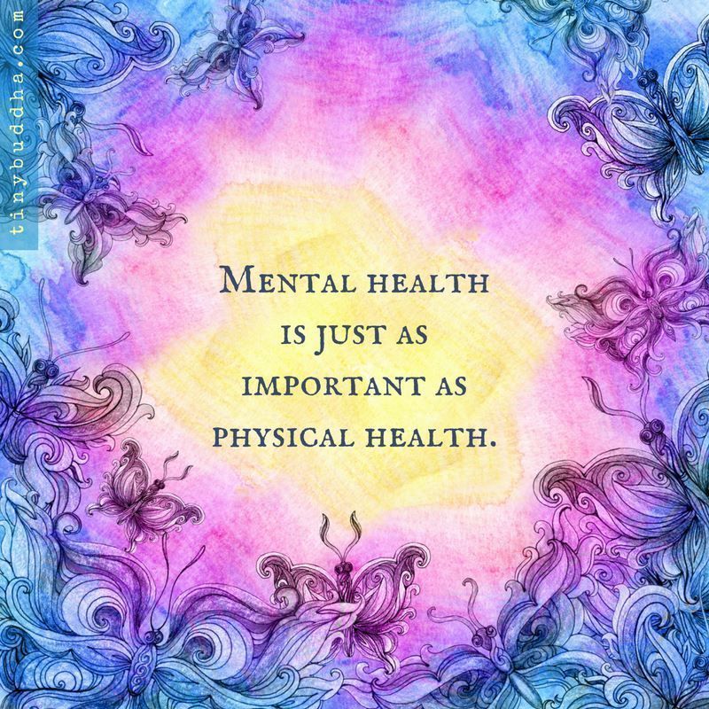 tinybuddha's tweet photo. Mental health is just as important as physical health. https://t.co/v37i8ZWi41