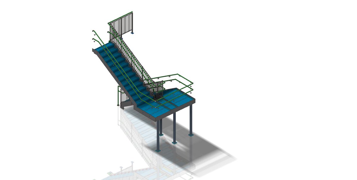 LtdTaurus's tweet image. #3dmodeling #autodeskinventor #stairs #staircase