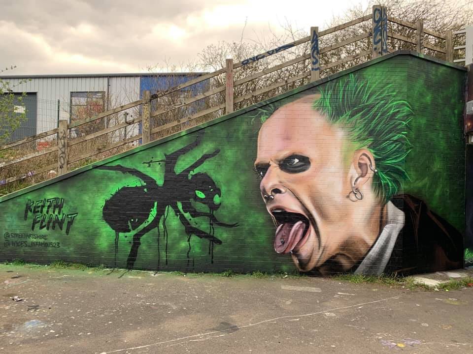 addicks4ever's tweet photo. Amazing tribute to @the_prodigy #Legend #keithflint in Peterborough from @Streetartshire and thank you let’s take time to #Breathe and #respect RETWEET for fans to appreciate and pay their respect - what would you say the Keith if you’d have had the chance ? https://t.co/11jPpCT6Mx