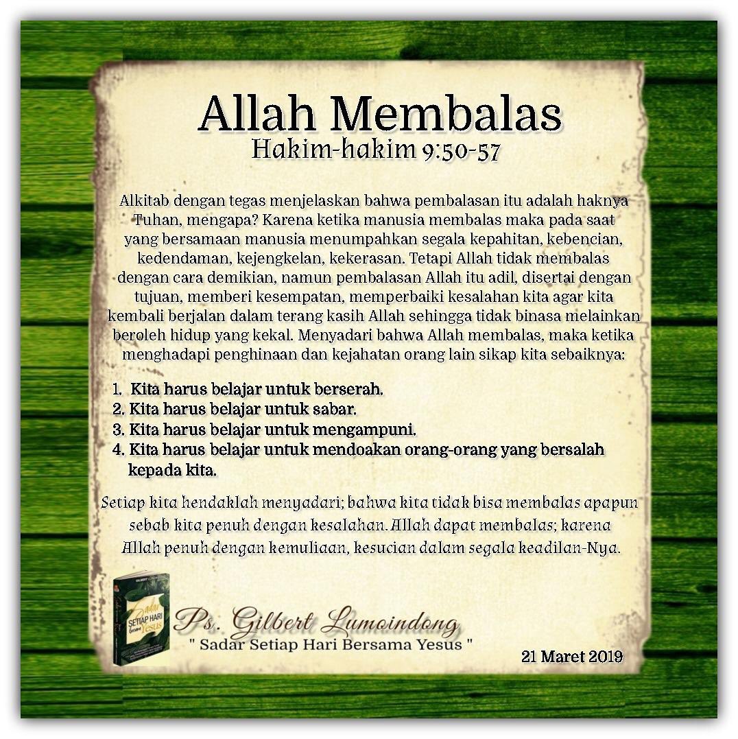 Dalam kehidupan ini suka atau tidak suka kita bisa saja berhadapan dengan orang-orang yg cenderung mencari gara-gara yg berpotensi memancing emosi, namun belajarlah untuk selalu menguasai diri dan sadar bahwa pembalasan bukanlah hak kita namun HAK TUHAN.
Have a Glow Thursday,...
