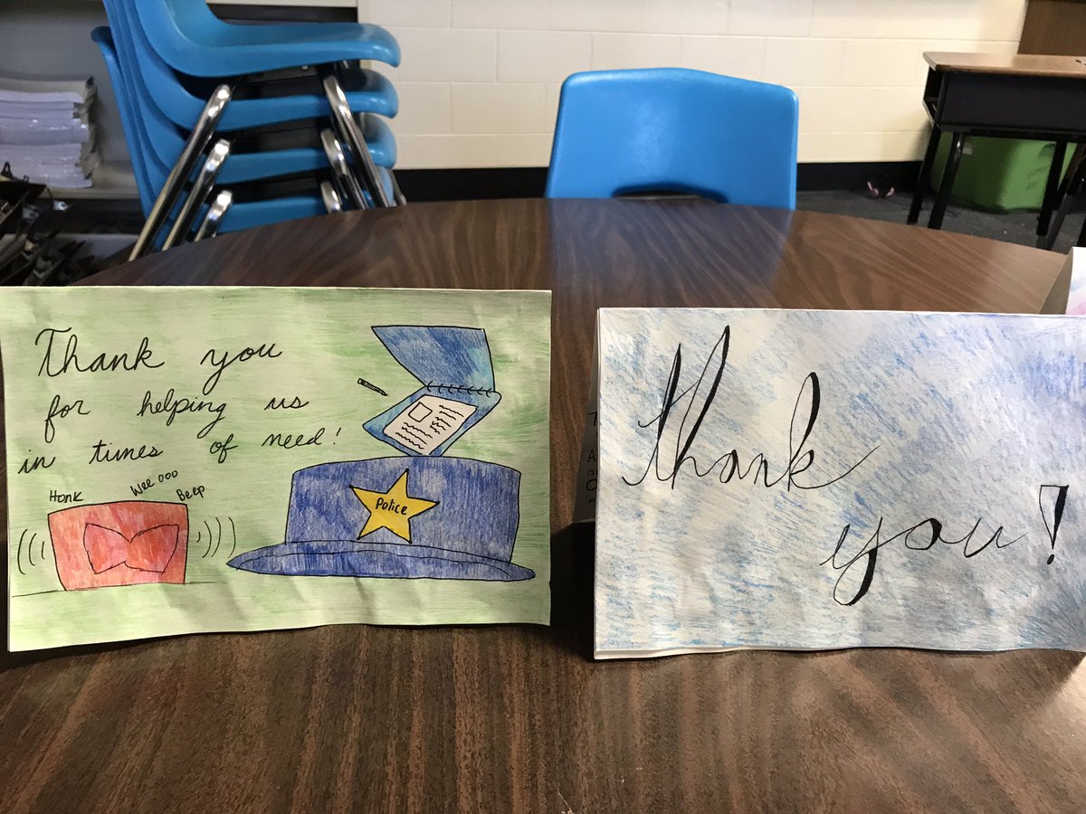 BouchardMrs's tweet photo. So proud of the 5th and 6th graders at Hale.  They made Pop Up cards for the police officers that protect Schaumburg.  They are doing a great job spreading HaPpInEsS to others.  #halepackstrong #weare54 #bettertogether #popupcards https://t.co/iYK7aJvBLr