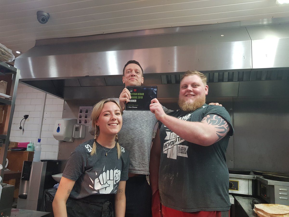 iamdoneruk's tweet photo. We won one!!! , thanks #BritishKebabAwards for an awesome night , and thanks @alexsobel for you continued love and support https://t.co/zcs1uVCggx