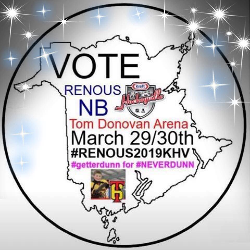 Chrys_28's tweet photo. Renous NB is only Atlantic Canada finalist for Kraft Hockeyville please spread the word and vote on March 29/30 #neverdunn #KraftHockeyville @EASTCOASTLIFEST @CountryLibertyy @AlexMacleanECL https://t.co/0tPPV0XT8S