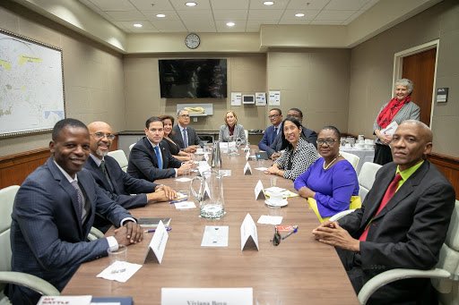 marcorubio's tweet image. Glad to meet with members of the Haitian civil society and business community to hear their concerns first-hand.