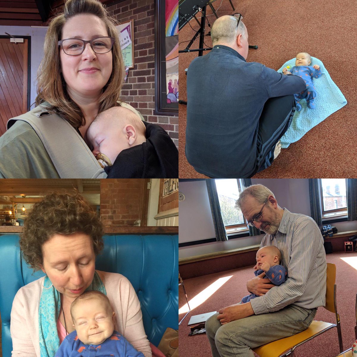 BOpera's tweet photo. Rehearsals for our new opera started today. Three month old Simeon came along to keep an eye on his mummy and share his views on the show 😊😜

#makemotherhoodvisible #babyopera #takeyourbabytowork #swapra #operaforbabies #operaforchildren #motheringatwork #happybaby #musicalbaby https://t.co/p9TdT1GYDv
