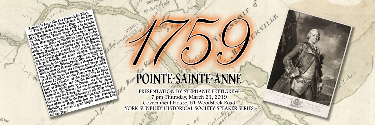 REMINDER! 7 pm Thursday March 21, YSHS Speaker Series, Pointe-Sainte-Anne in 1759, talk by Stephanie Pettigrew, Government House - mailchi.mp/407e6c07c092/y…