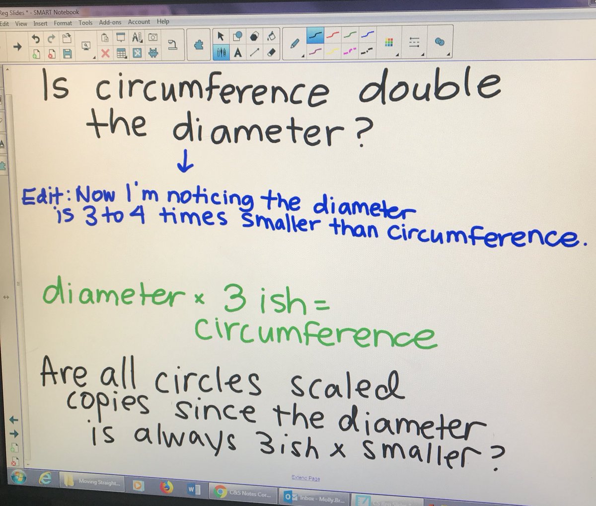 MsBr2250's tweet photo. Rm123 started wondering before our exploration even started, and continued to notice & claim throughout class (unprompted!)🧠🙌🏼 #mathematicians #revisingthinking https://t.co/xQ0tMQuSEZ