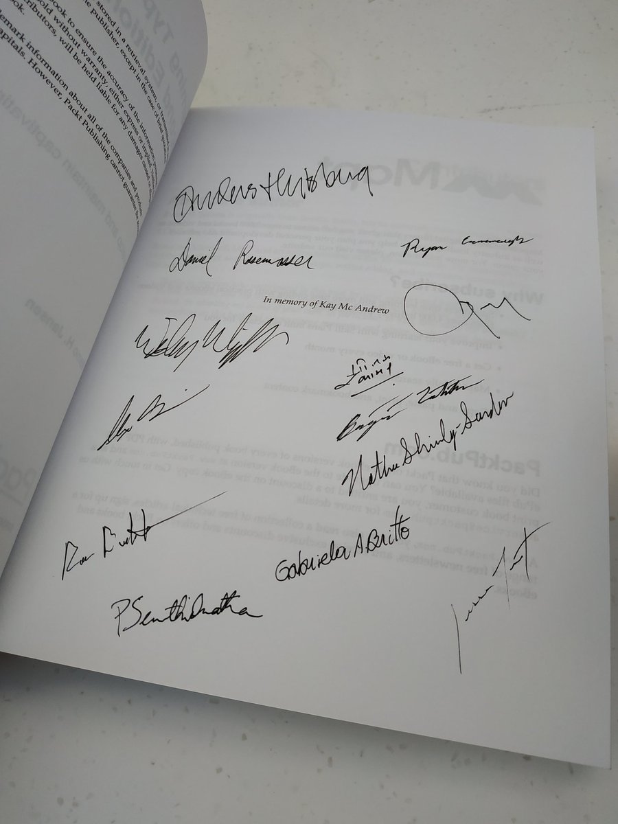 RemoHJansen's tweet image. I'm giving away a copy of my two books signed by the entire #TypeScript team. Including @ahejlsberg and @drosenwasser Reetweet for a chance to win! ☘️ You could be one of the two lucky winners #MVPBuzz #MVPSummit