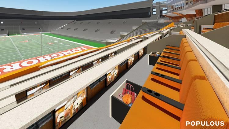 FOS's tweet photo. A look at the renderings for the $175 million south end zone expansion for @TexasFootball. 

Set to begin this summer, the renovation will impact everything from student-athlete amenities to fan experiences. https://t.co/wG1jU6DV9K