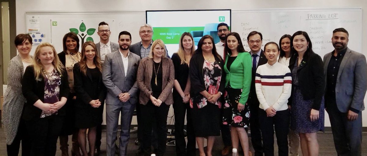 Such an honour to have our SVP of RESL, Chris Morris join our MMS Bootcamp for lunch and to share her insights in our line of business!  These #MMS are even more pumped to help our customers with their borrowing needs! <a href="/GaryAulakh_TD/">Gary Aulakh</a> @TimGillrie_TD <a href="/D_Duncan17/">David Duncan</a> @ReneQuercia_TD