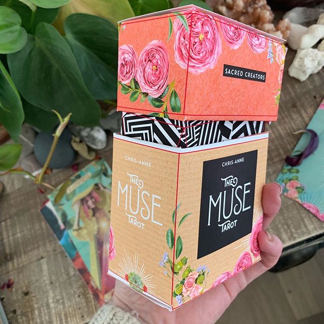 PixieCurio's tweet photo. Muse Tarot Confession: It might be my favourite. Am I allowed to say that? ✨Here is a sneak peek of the box design.... my printed paper version makes me smile. While I am absolutely in love how the Light Seer’s has turned out and it was infinitely more en… https://t.co/elASBNZKyg