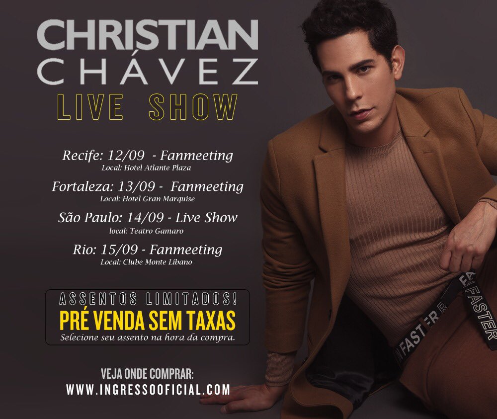 mundo_producoes's tweet photo. #OMG Primeira participação no #LiveShow com @christiancha já confirmada! 😍
Qual sua aposta? ☺️
E você, já garantiu seu lugar? 
Informações e ingressos em https://t.co/perWdkEMno https://t.co/dNCdtfb2rP