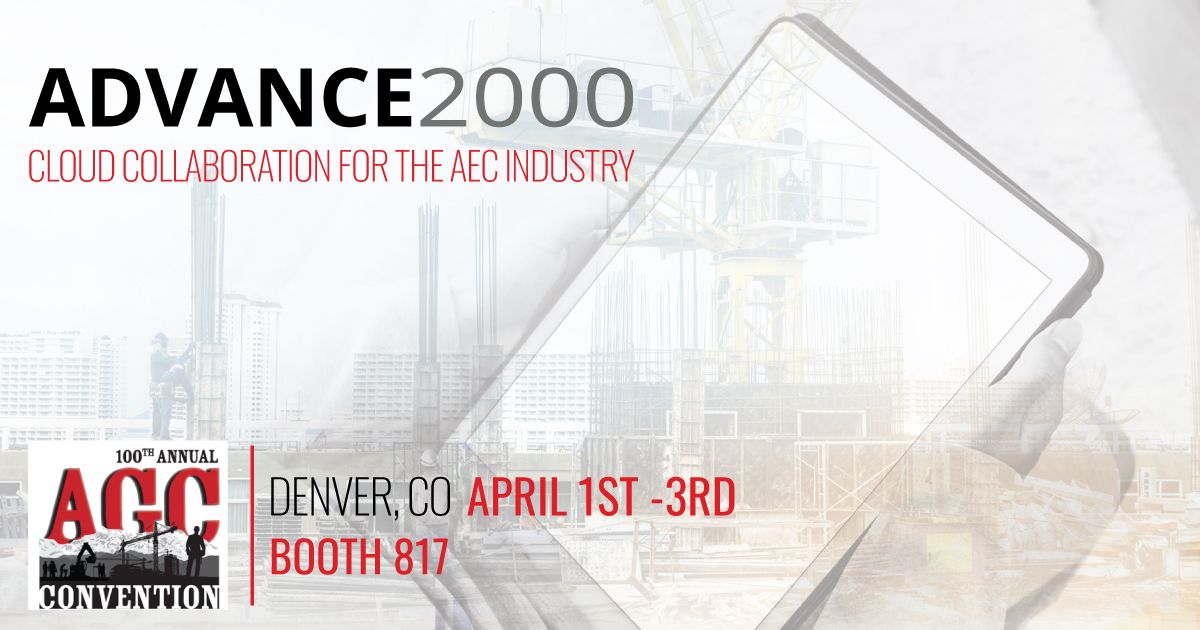 Advance2000's tweet photo. Mobile access to project data has become a necessity in the construction industry. Stop by booth 817 at @AGCofA and learn how we are equipping construction teams with the technology tools they need! #AECcloud #cloudcomputing #AGC2019 https://t.co/xflvn7XZtb