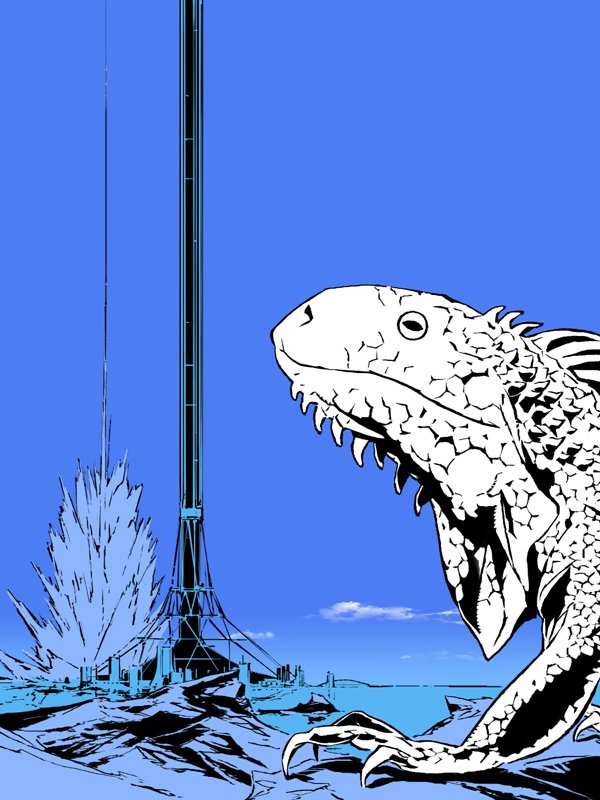 野口登志夫 そうした資料を基に Z O Eではガラパゴス諸島に軌道エレベータが建つことになったわけですが これにアニメ制作陣が反応します ガラパゴスといえばイグアナ 軌道エレベータの遠景はイグアナなめで またたく間に話が固まり そのアイディアは 野口登志夫 そうした資料を基に Z O Eではガラパゴス諸島に軌道エレベータが建つことになったわけですが これにアニメ制作陣が反応します ガラパゴスといえばイグアナ 軌道エレベータの遠景はイグアナなめで またたく間に話が固まり そのアイディアは