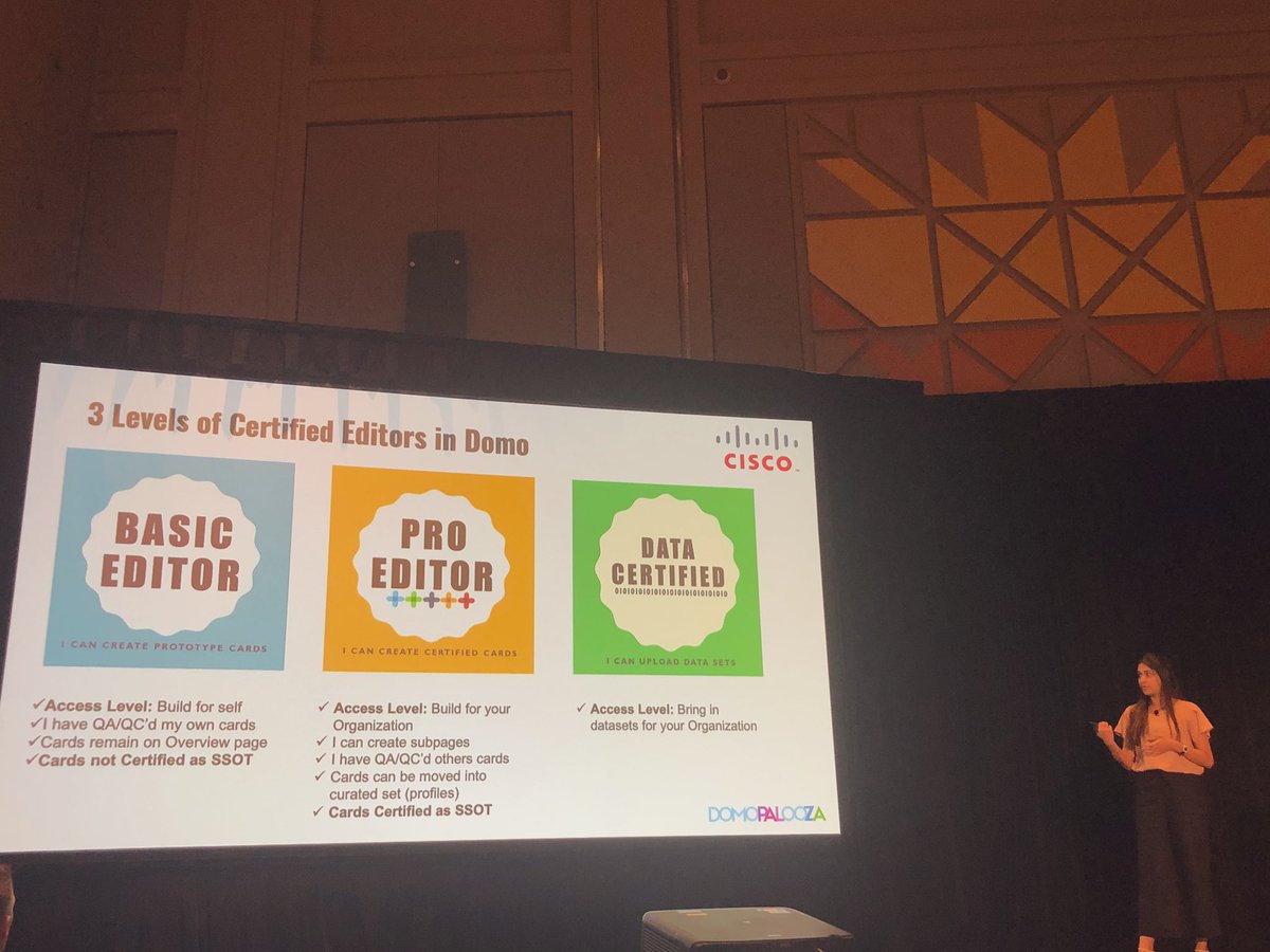 iltrebor's tweet photo. @saileesp sharing @cisco’s Domo Certification story at #DP19 https://t.co/eNkKD4alNM