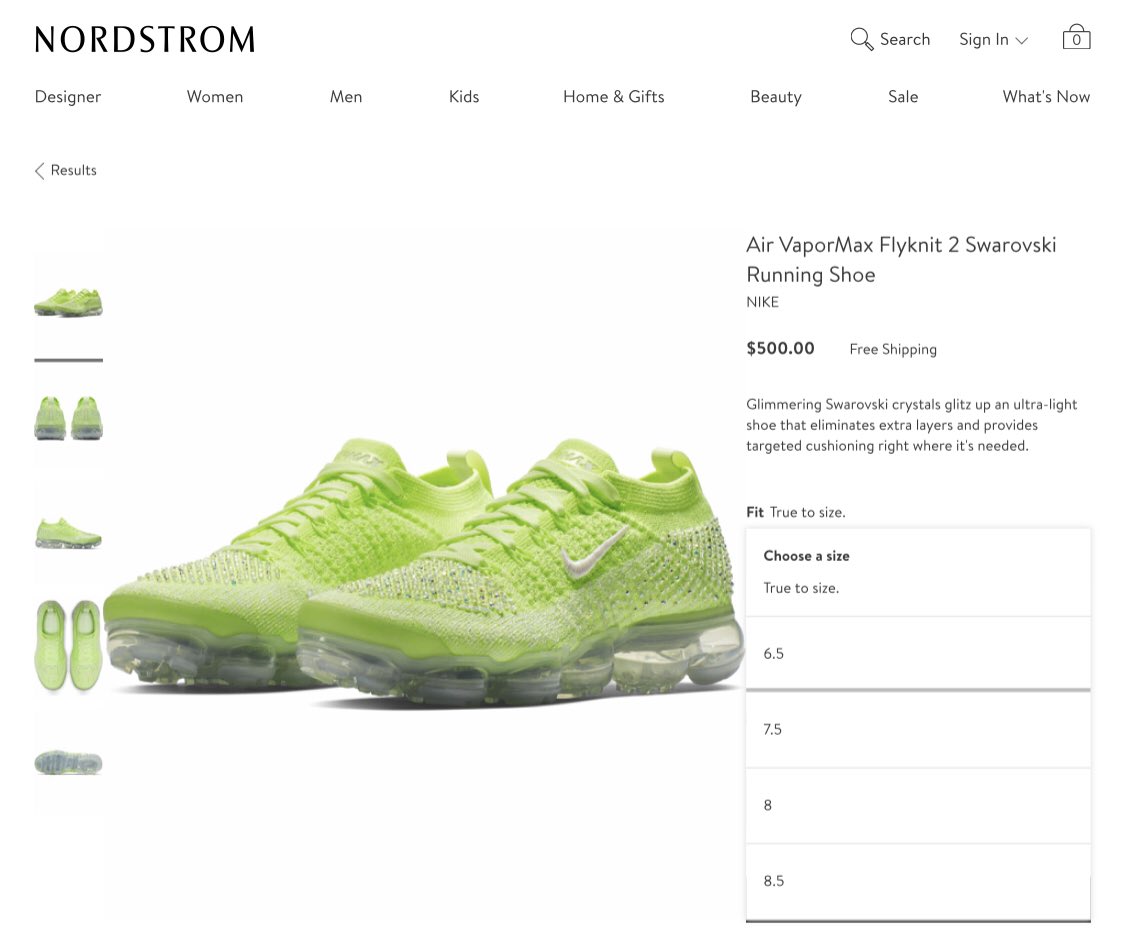 swarovski vapormax volt