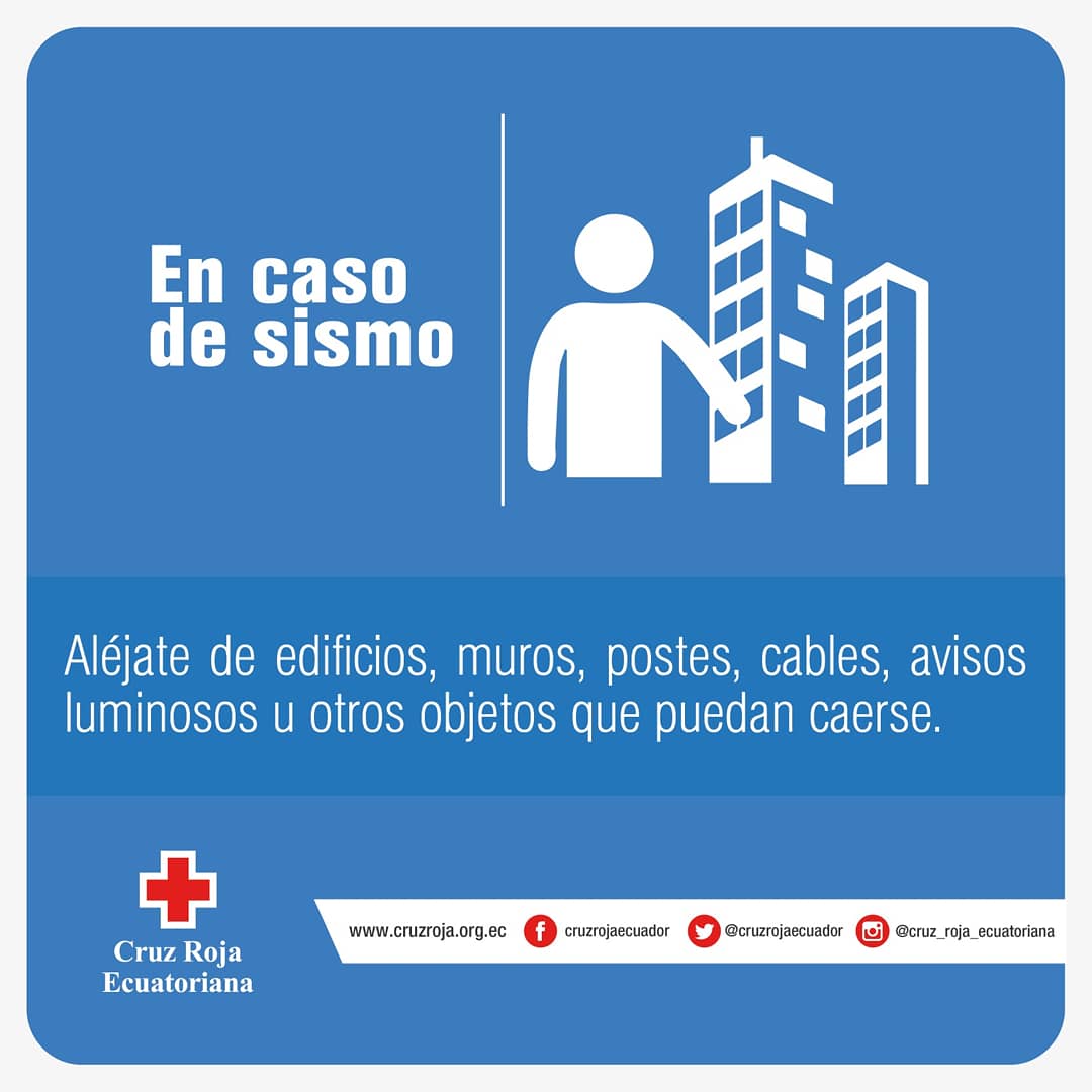 cruzrojaecuador's tweet photo. Las emergencias llegan cuando menos lo esperas. En caso de #Sismo sigue nuestras recomendaciones. https://t.co/SP0AppbOe5