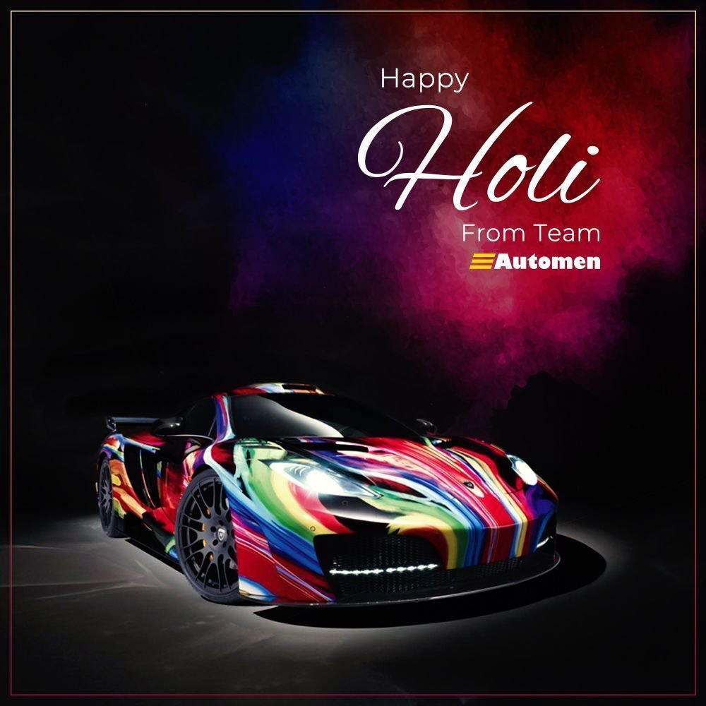 AutomenIndia's tweet photo. May this Holi be as Colorful as this Car.
Wishing you & your family a very Happy Holi. ππ¦π¦
(Our office will be closed on 21st Mar, 19)
.
#PlaySafe #DriveSafe #holi #delhi #india #automenindia #automended https://t.co/i4S2SdUqy8