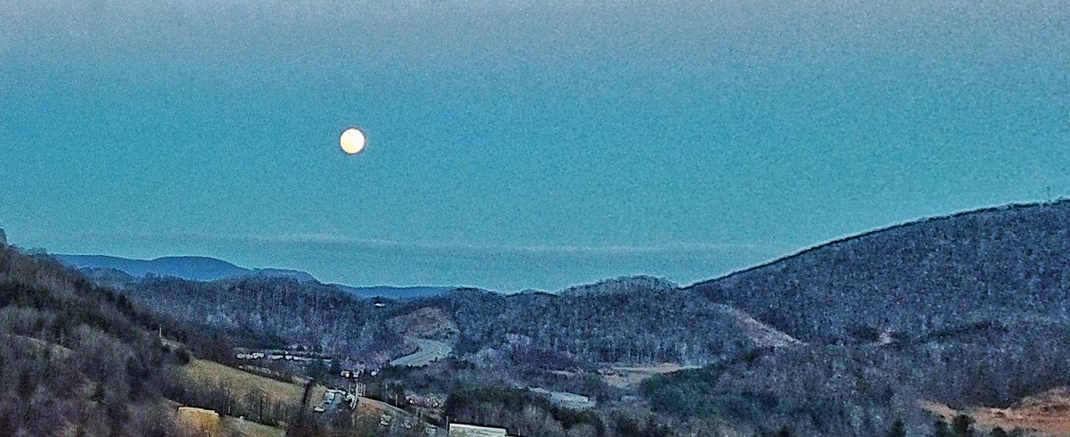 Super moon over Boone, NC