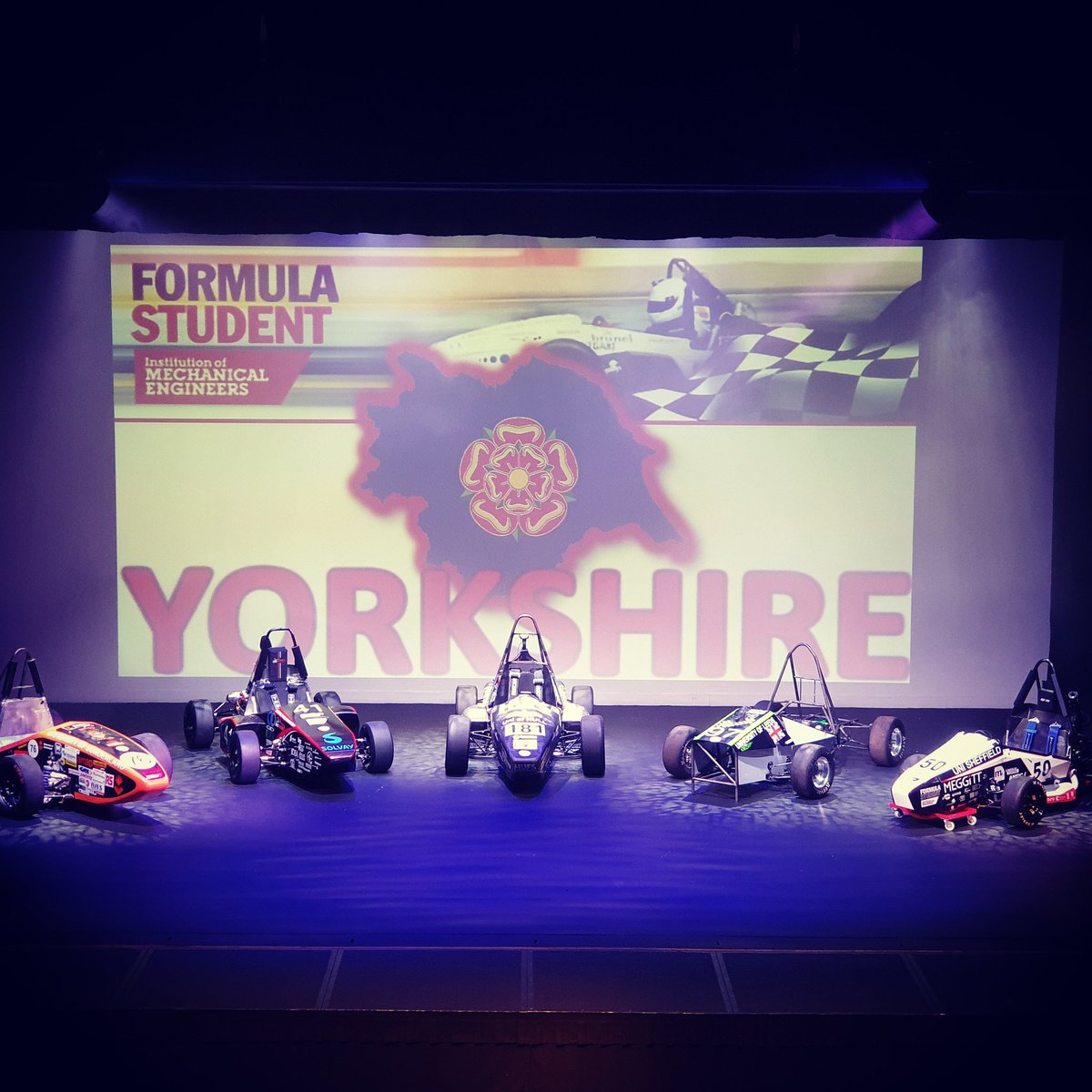 BrianHoustonEng's tweet photo. Fantastic showcase of #madeinyorkshire @FormulaStudent talent from across the region at our very own @UniOfHull this evening. A big thank you to all the teams who took part, excellent presentations all around and an exemplar of aispirational engineering in action! https://t.co/3DKWLLDscq