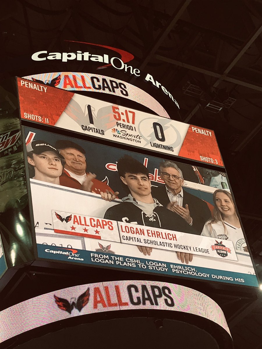 WLhockey's tweet photo. Congrats again to senior Logan Ehrlich for being selected to receive the Caps Alumni scholarship!

Well deserved, and way to represent W-L! https://t.co/wV6i9PmyQ4