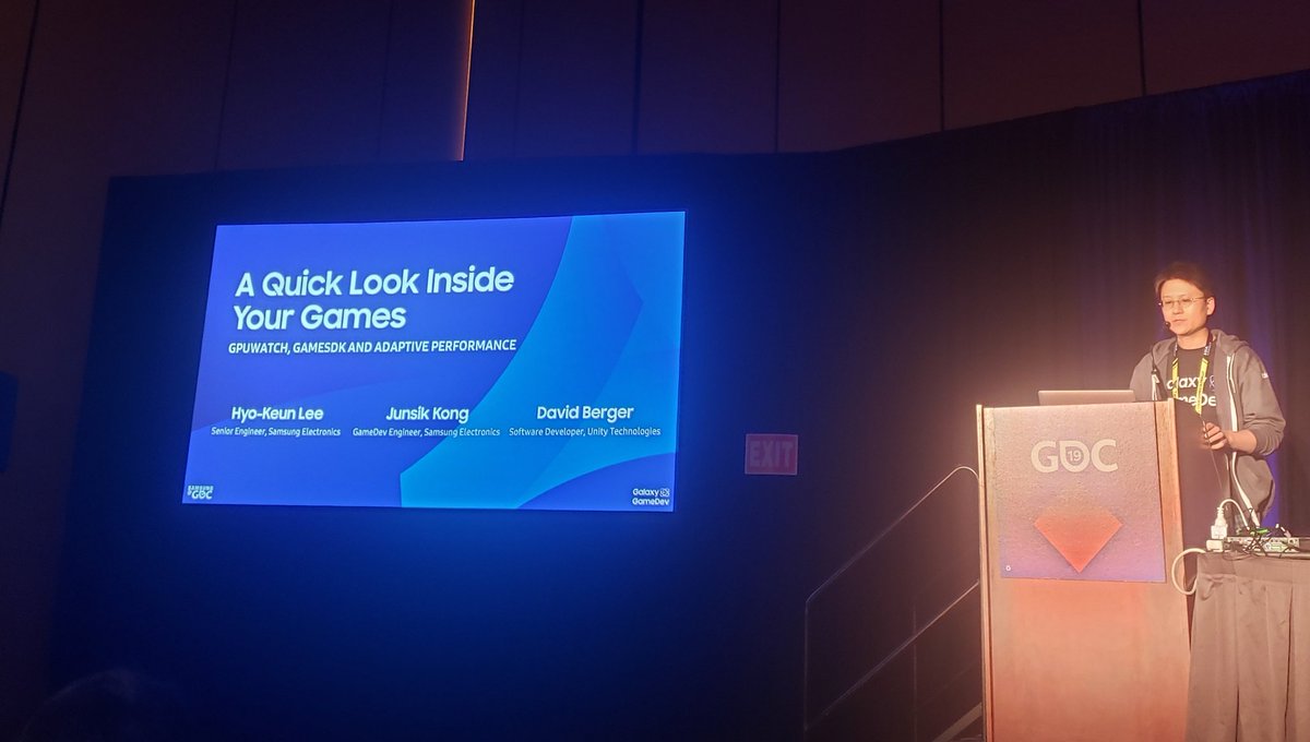 samsung_dev's tweet photo. Are you monitoring performance on your #gaming app? @Samsung #GalaxyGameDev team provides a detailed look at the tools available to create high-performance gaming experiences with ease. #GPUWatch #BeASamsungDev #GDC19 https://t.co/ONilQwKWOi
