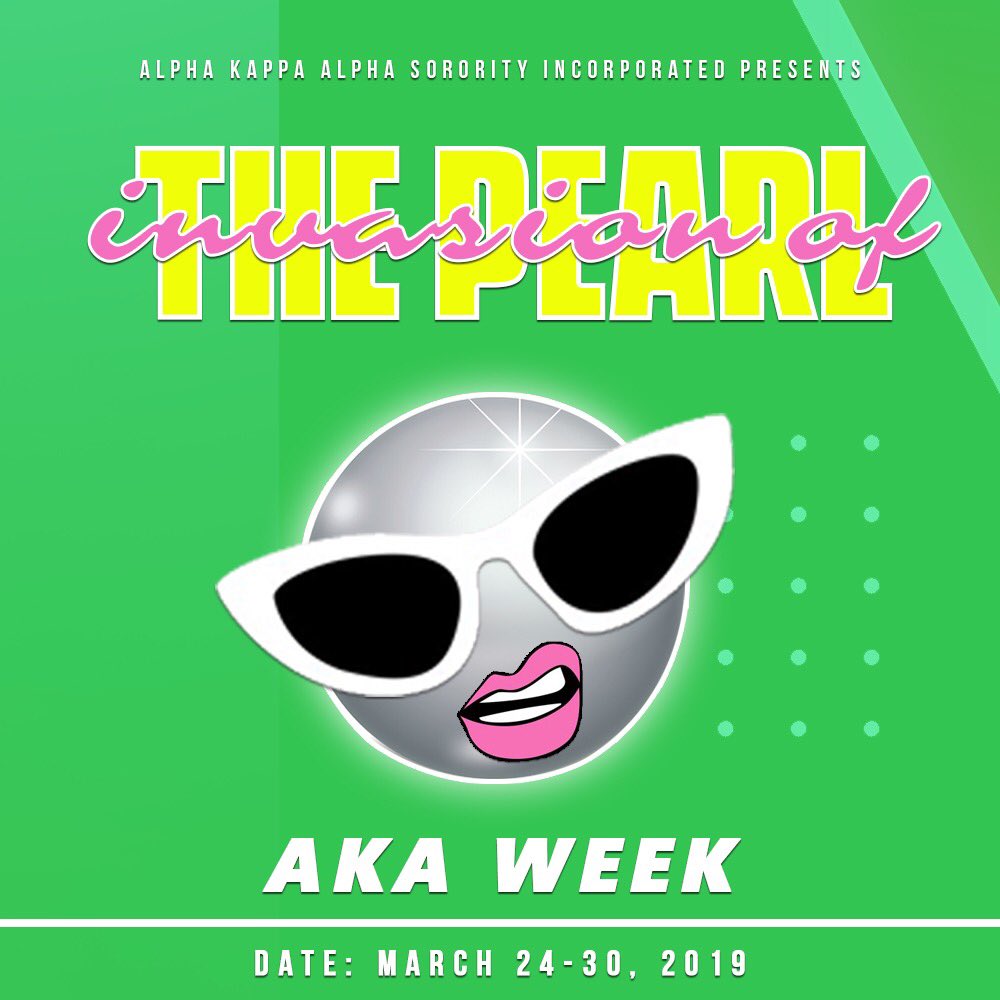 lamar_akas's tweet photo. INVASION OF THE PEARL!!!! The week you have all been waiting for AKA Week is PHinally here. March 24-30th 💕💚#AKAWEEK #1908 #BodakPink #BodakGreen https://t.co/MlajG5kGea