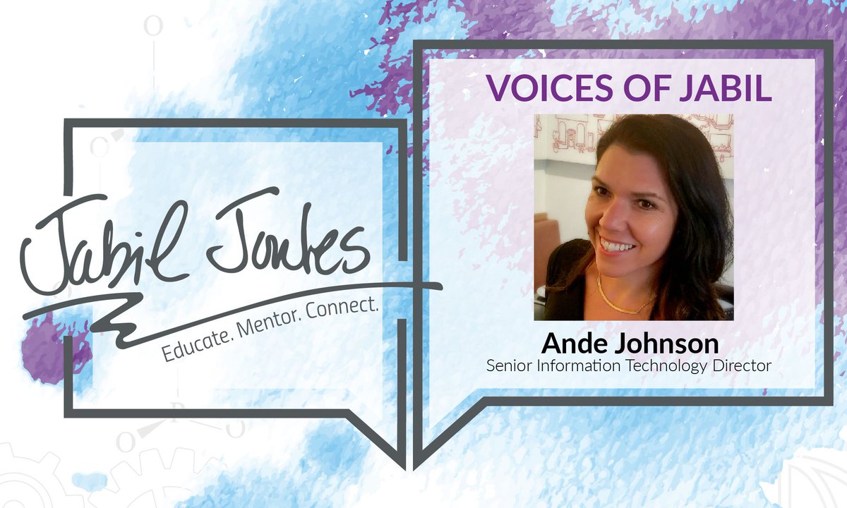 Jabil's tweet photo. Early in her career, Ande joined a technology startup company. While there, she learned about collaboration, responsibility and leadership. For anyone looking to be a leader themselves one day – here's what you need to know: https://t.co/4aCP7SYIs9 https://t.co/45QtvbsShd