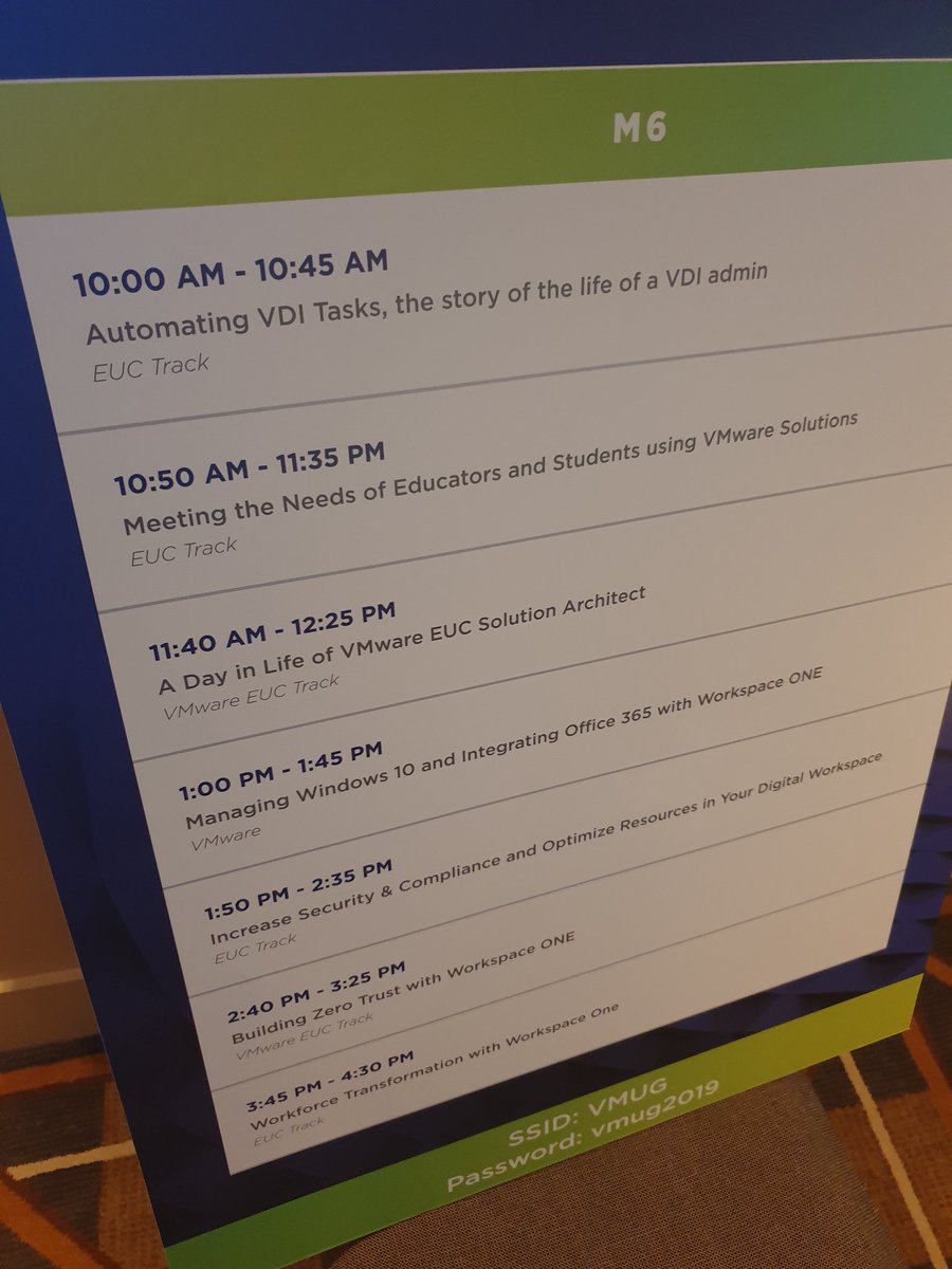 Looking forward to presenting on EUC Solution Architect skills and tools soon! See you in room M6 at 11.40 <a href="/mvmug/">Melbourne VMUG</a> #digitalworkspace
