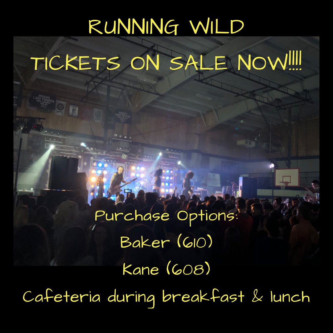 Don’t miss out!! 🎸🤘#RunningWild #WeAreSE
