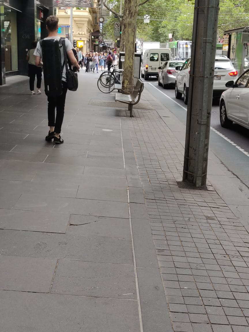 flawlessspirits's tweet photo. A walk through the central city of Melbourne to see various measures being taken to save water. Simple steps like the construction of pits, pavements &amp; drainage systems make a difference over time for the urban environment to achieve sustainability.   #WSUD #ARCH1266 @nooshin_t https://t.co/b6jND3fLxR