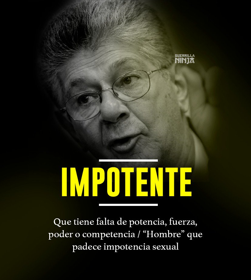 ChuchoAlmeida's tweet photo. #DiccionarioEscualido 

Para que aprendas el significado de #IMPOTENTE

#ConChavezPatriaLibre
#N3320MAR19
#GuerrillaNinja 
#Venezuela https://t.co/NkHydly0CY