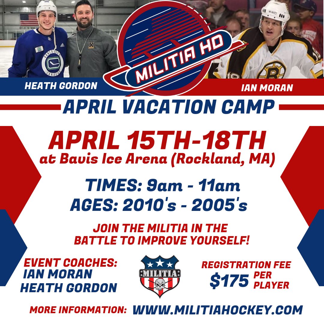 BaystateHD's tweet photo. Registration opens this weekend! https://t.co/55uPJ5U6v0 🏒 #MilitiaHD #camonation #CoachWhistles #BigBlue https://t.co/BgXnctqNzO