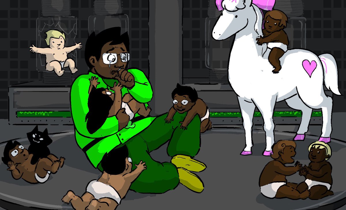 dystrackart's tweet photo. BABY TIME. #homestuck https://t.co/zBTr9KVxPL