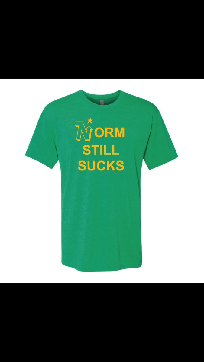 TheRustySkate's tweet image. In honor of how much we are still heartbroken over losing the North Stars 25+ years ago, we will be giving away a #NormStillSucks T-shirt.  All you have to do is retweet and follow.  We’ll pick the winner Sat!
#freestuff #FreeStuffFriday #mnwild