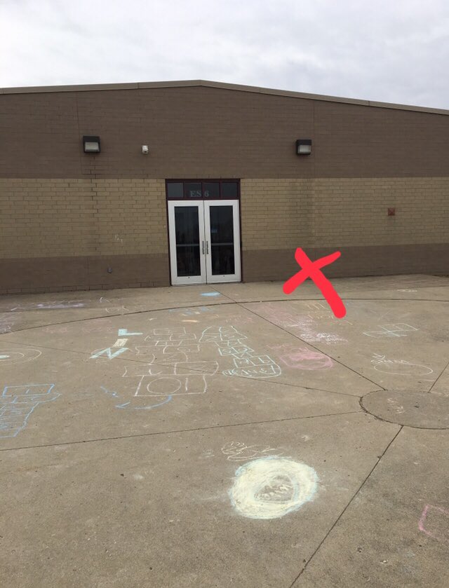 MissMBeal's tweet photo. My first graders talking to the head of grounds, Mr. Webb, about getting a trash can for our playground! We are so excited that there will be one out there when we get back from spring break! #WeSoar https://t.co/Bi5KANrb2E